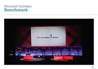 Microsoft Techdays
Benchmark




                     11
 