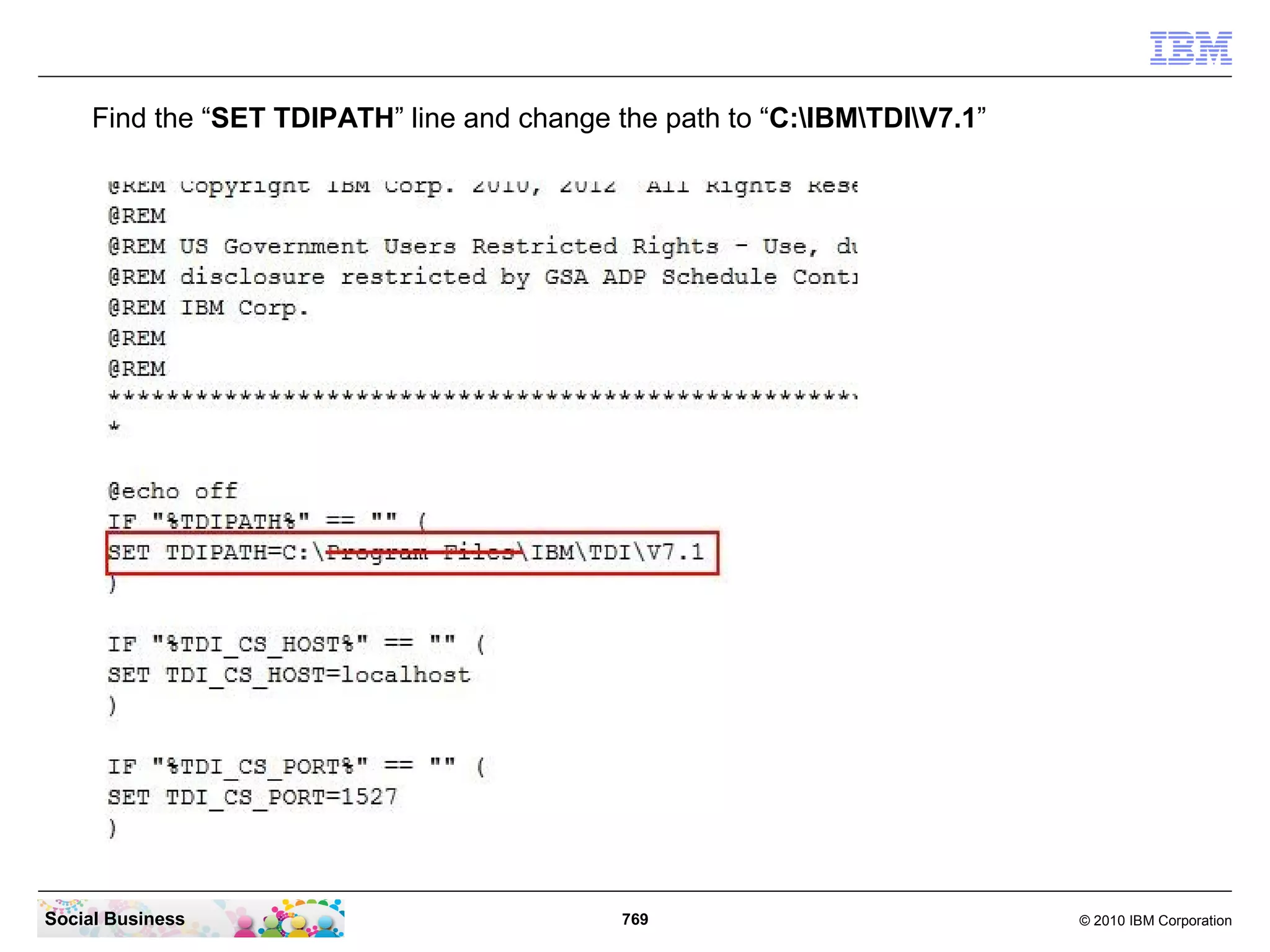 In the menu click “Extract All...”.




Social Business                          769   © 2010 IBM Corporation
 