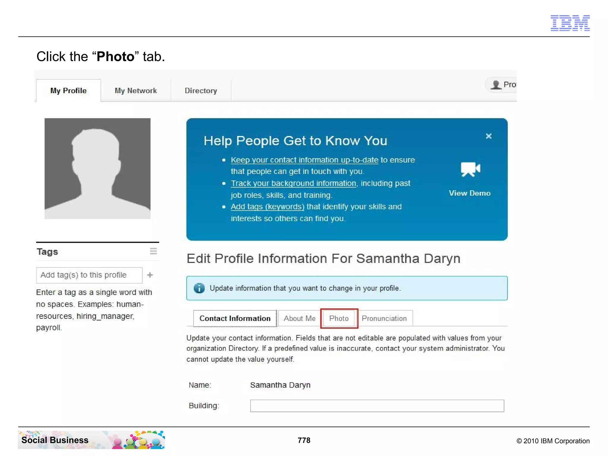 source_ldap_url=ldap://chat.renovations.com:389
   source_ldap_user_login=LDAP Bind
   {protect}-source_ldap_user_password=passw0rd
   [...]
   dbrepos_jdbc_url=jdbc:db2://connections.renovations.com:50000/peopledb
   dbrepos_jdbc_driver=com.ibm.db2.jcc.DB2Driver
   dbrepos_username=LCUSER
   {protect}-dbrepos_password=passw0rd
   [...]




Social Business                          778                                © 2010 IBM Corporation
 