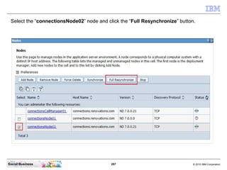 Select the “connectionsNode02” node and click the “Full Resynchronize” button.




Social Business                        ...