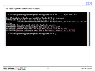 The nodeagent has started successful.




Social Business                          335   © 2010 IBM Corporation
 
