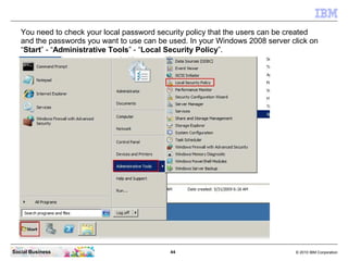 You need to check your local password security policy that the users can be created
   and the passwords you want to use c...