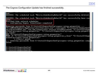 The Cognos Configuration Update has finished successfully.




Social Business                              479           ...