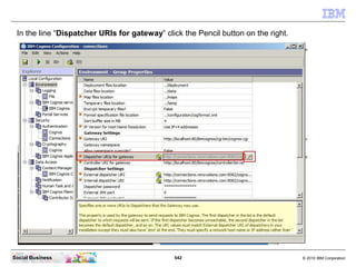 In the line “Dispatcher URIs for gateway” click the Pencil button on the right.




Social Business                       ...
