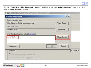 In the “Enter the object name to select” window enter the “Administrator” user and click
 the “Check Names” button.




So...