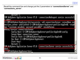 ”stopserver cognos_server
-username wasadmin -password
passw0rd”

”stopserver nodeagent
-username wasadmin -password
passw...