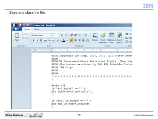 Enter the directory “C:IBMTDISOL” or any other directory you want to use. Then click the
 “Extract” button.




Social Bus...