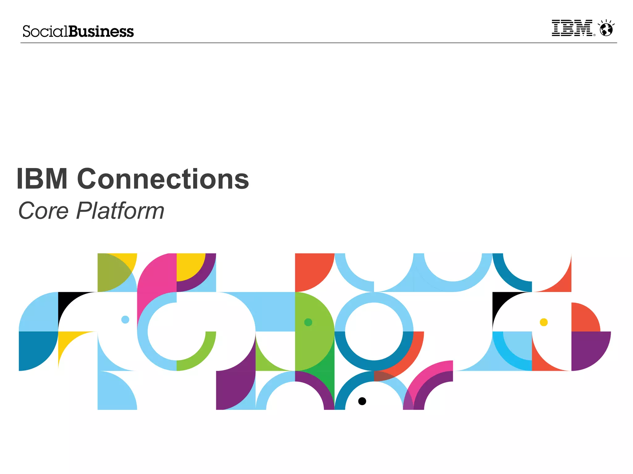 IBM Connections
Core Platform
 