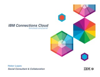 IBM Connections Cloud
Heber Lopes
Social Consultant & Collaboration
ibmcloud.com/social
 