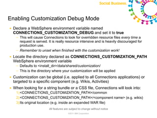 IBM Connections - Customizing and Extending