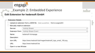 Example 2: Embedded Experience
 