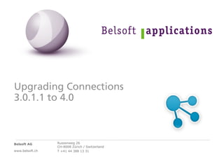 réÖê~ÇáåÖ=`çååÉÅíáçåë=
PKMKNKN=íç=QKM



Belsoft AG       Russenweg 26
                 CH-8008 Zürich / Switzerland
www.b...