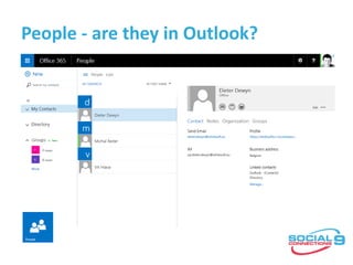 People - are they in Outlook?
 