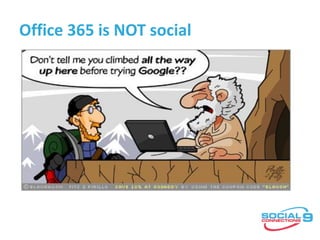 Office 365 is NOT social
 