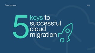 Cloud Innovate
5
keys to
successful
cloud
migration
 