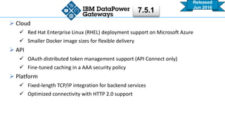 IBM DataPower Gateways - What's new in 2016 v7.5.2 | PPTX