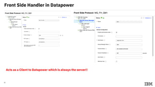15
Front Side Handler in Datapower
Acts as a Client to Datapower which is always the server!!
 