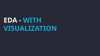 EDA - WITH
VISUALIZATION
 