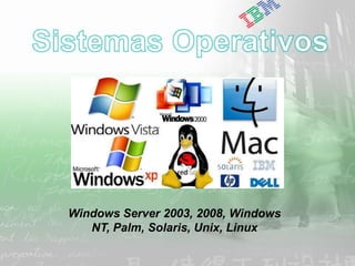 IBM Software Group | DB2 Information Management Software




      Windows Server 2003, 2008, Windows
         NT, Palm, Solaris, Unix, Linux

|   DB2 9 – Workshop de Introducción a XML y nuevas funciones   © 2006 IBM Corporation
 
