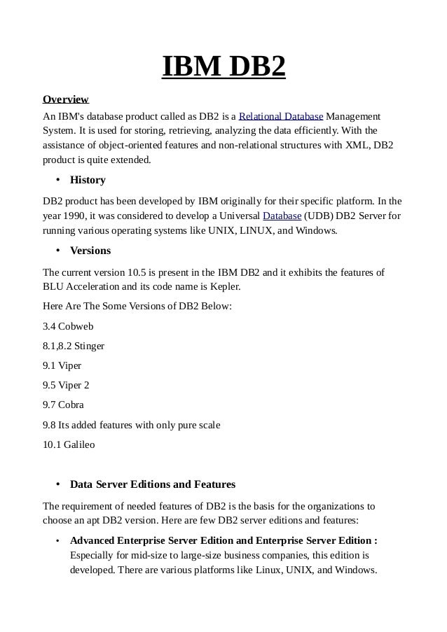 Ibm db2