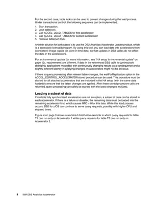 Ibm db2 analytics accelerator high availability and disaster recovery | PDF