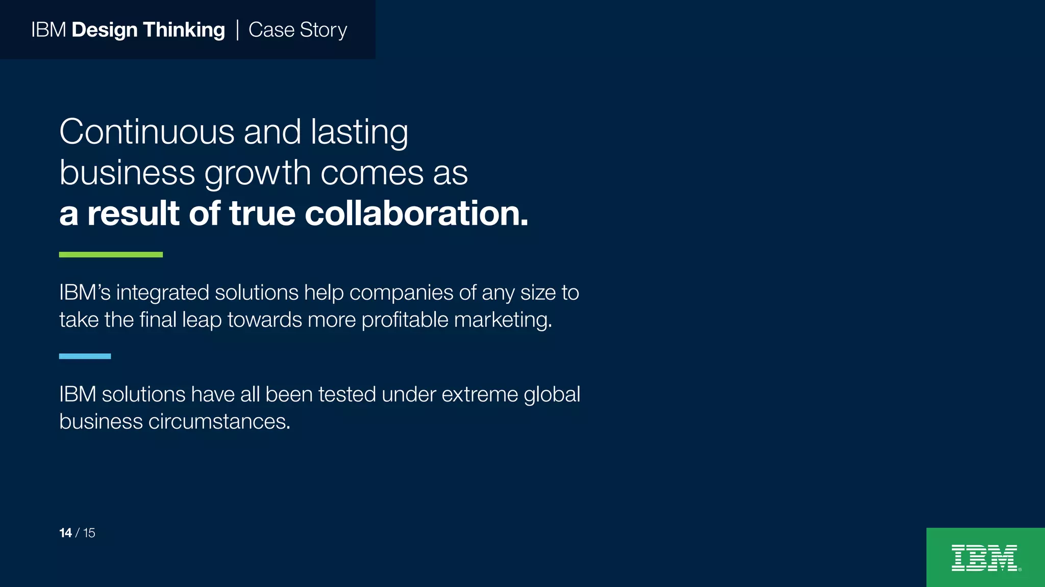 IBM Design Thinking Case Story | PDF