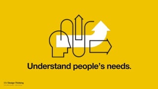 Understand people’s needs.
IBM Design Thinking
© 2016 IBM Corporation | IBM Confidential
 