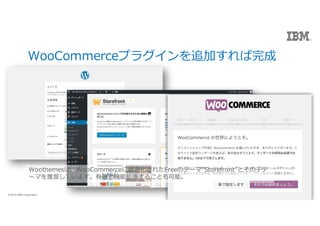 15Page? 2016 IBM Corporation 15Page? 2016 IBM Corporation
WooCommerceץ饰׷Ӥ
WoothemesϡWooCommercem줿FreeΥƩ`ޡStorefrontȤ?
`ޤƊXƤޤЃǙCܒ뤳Ȥܡ
 