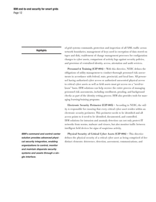 IBM End-to-End Security for Smart Grids | PDF