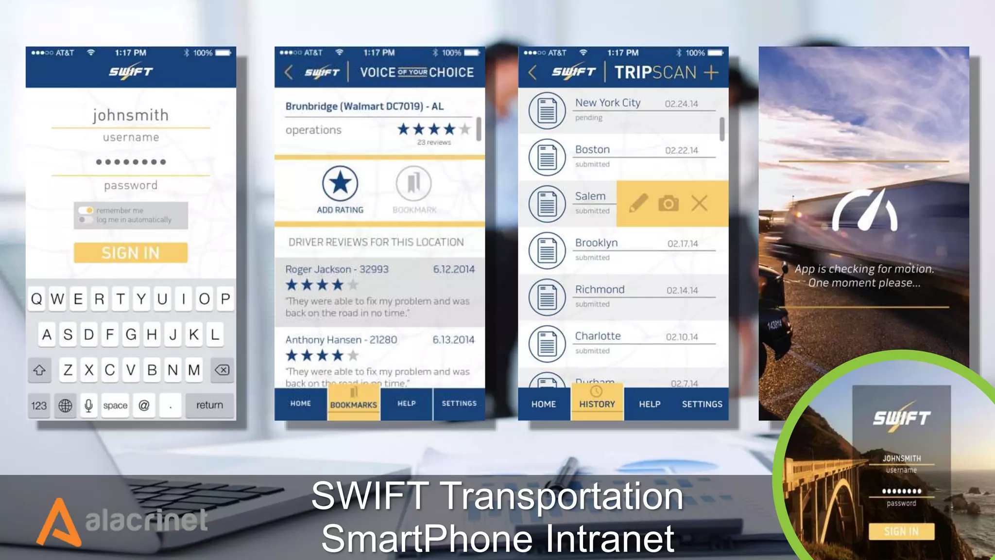 © 2014 International Business Machines Corporation 35
SWIFT Transportation
SmartPhone Intranet
 