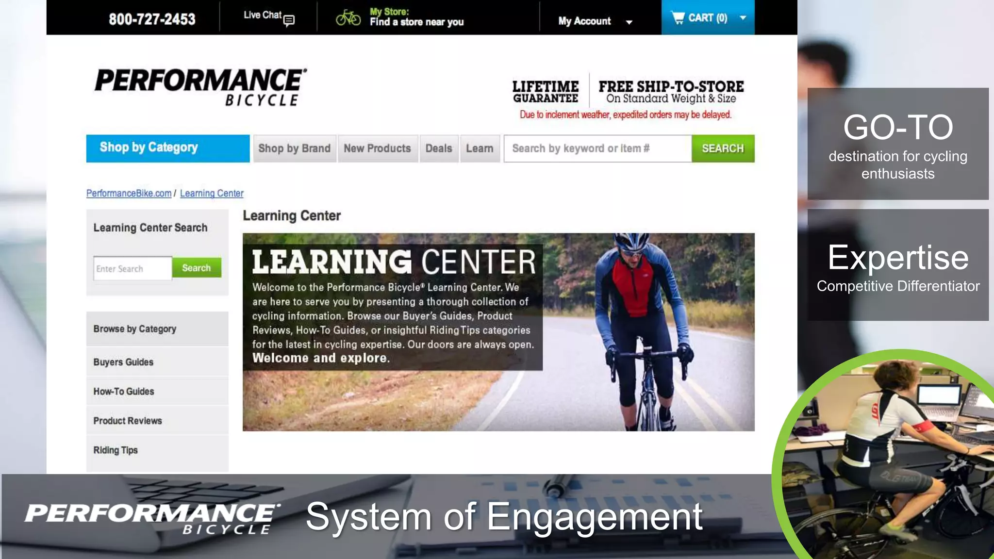 © 2014 International Business Machines Corporation 40
System of Engagement
GO-TO
destination for cycling
enthusiasts
Expertise
Competitive Differentiator
 