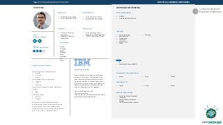 Gary | VP of Network Operations for Telecoms ECOSYSTEM | LEARNING & NETWORKING
ECOSYSTEM LEARNING & NETWORKING
REPORTS TO
• Chief Operations Officer
• Chief Technology Officer
INFLUENCED BY
• Chief Operations Officer
• Chief Executive Officer
MANAGES
• Director of Network
Operations
• Director of Service
Operations
WORKS WITH
• Chief Marketing Officer
• Director of Customer Care
• Chief Technology Officer
Gary's
Purchase Authority
Gary's
Vendor Selection Role
Competition
Oracle
Ericsson
Nokia
Polystar
Viavi
Netscout
HP
EMC
Attitude toward competitors
Network Equipment Manufacturers
• Oracle
• Ericsson
• Nokia
Probe Vendors/Service Assurance
• Polystar
• Viavi
• Netscout
Large System Integration Vendors/Software
Vendors
• HP
• EMC
Analytics Vendors
• Empirix
• Guavas
Gary and his VP of Network Operations
counterparts have spent many years listening
to many pitches for various products and
solutions to their current pain points. However,
what is very clear in the market now is ...
Relationship with IBM
IBM is viewed by many telcos as interlopers
working in their space. The purchase of the
Now Factory has helped boost the industry
opinion that IBM has a productized solution
rather than merely a services play. IBM is also
viewed as a vendor that will work well with
others in bringing a solution together.
Link will be IBM Analytics for
Telecommunications –
https://www.ibm.com/analytics/us/en/industry
/telecommunications/index.html
Decision Maker
SOCIAL NETWORKING
• LinkedIn:
• Network Operations/Telecom
LEARNING
• Gartner/technology
• AnalysysMason
• Telecoms.com
• OSS Review
• Mobile Europe
• GSMA
• TM Forum
EVENTS
• Mobile World Congress (MWC)
COMMUNICATION PREFERENCES
• Mobile • Email • Twitter
LEARNING STYLE
• Logical • Visual • Verbal
EXTERNAL INFLUENCERS
• Twitter top Network Operations
Influencers
• Gartner Telecommunications
analysts
• IDC Telecommunications analysts
Consumer Inspired
Business Challenges2
 