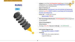 Runx1 Inheritance Inherited Bone Marrow Failure Syndromes (IBMFS) - for slide share.pptx