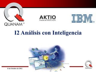 I2 Análisis con Inteligencia




11 de Octubre de 2012
 