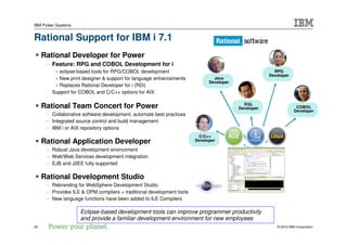 Ibm i (i5/os) 7.1 overview | PDF
