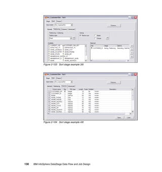 Figure 2-103 Sort stage example 3/6




              Figure 2-104 Sort stage example 4/6




130   IBM InfoSphere DataStage Data Flow and Job Design
 