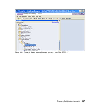 Figure 3-19 Create J0_Import table definitions to repository from DB2: ODBC 5/7




                                                              Chapter 3. Retail industry scenario   157
 