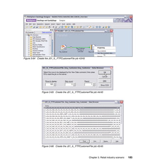 Figure 3-64 Create the J01_IL_FTPCustomerFile job 43/45




                Figure 3-65 Create the J01_IL_FTPCustomerFile job 44/45




                Figure 3-66 Create the J01_IL_FTPCustomerFile job 45/45



                                                          Chapter 3. Retail industry scenario   183
 