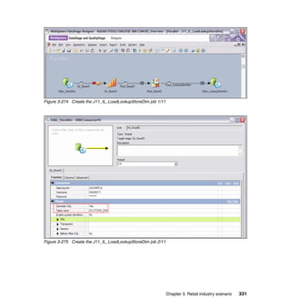 Figure 3-274 Create the J11_IL_LoadLookupStoreDim job 1/11




Figure 3-275 Create the J11_IL_LoadLookupStoreDim job 2/11




                                                             Chapter 3. Retail industry scenario   331
 