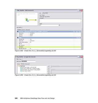 Figure 3-292 Create the J12_IL_GenerateSurrogateKey job 8/9




Figure 3-293 Create the J12_IL_GenerateSurrogateKey job 9/9




340    IBM InfoSphere DataStage Data Flow and Job Design
 