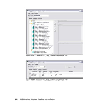 Figure 3-331 Create the J13_Daily_UpdateLookupDim job 5/26




              Figure 3-332 Create the J13_Daily_UpdateLookupDim job 6/26




368   IBM InfoSphere DataStage Data Flow and Job Design
 