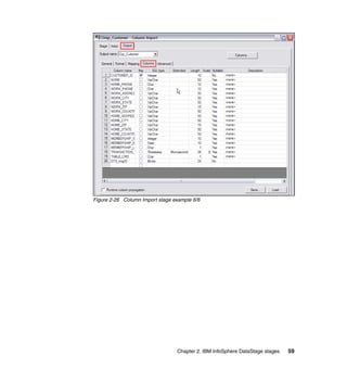 Figure 2-26 Column Import stage example 6/6




                                 Chapter 2. IBM InfoSphere DataStage stages   59
 