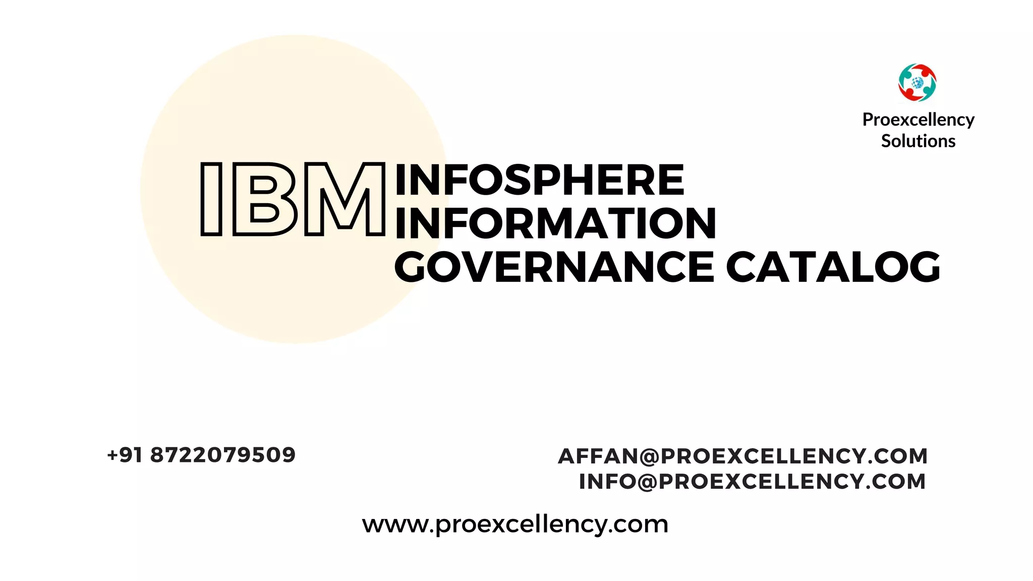 IBM InfoSphere Information Governance Catalog online training by real