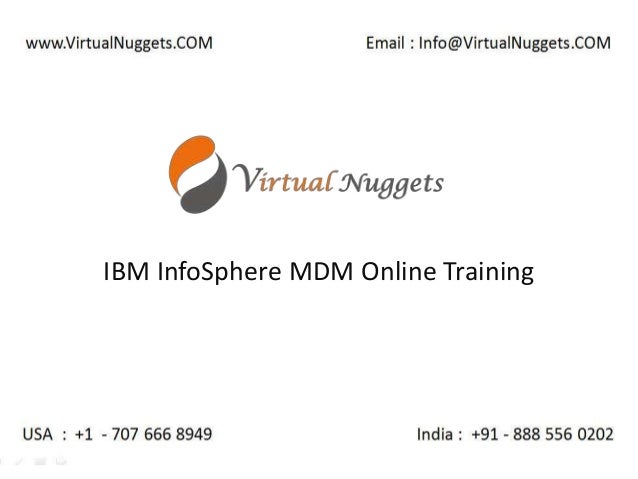 IBM InfoSphere Master Data Management | MDM Online Training at ...