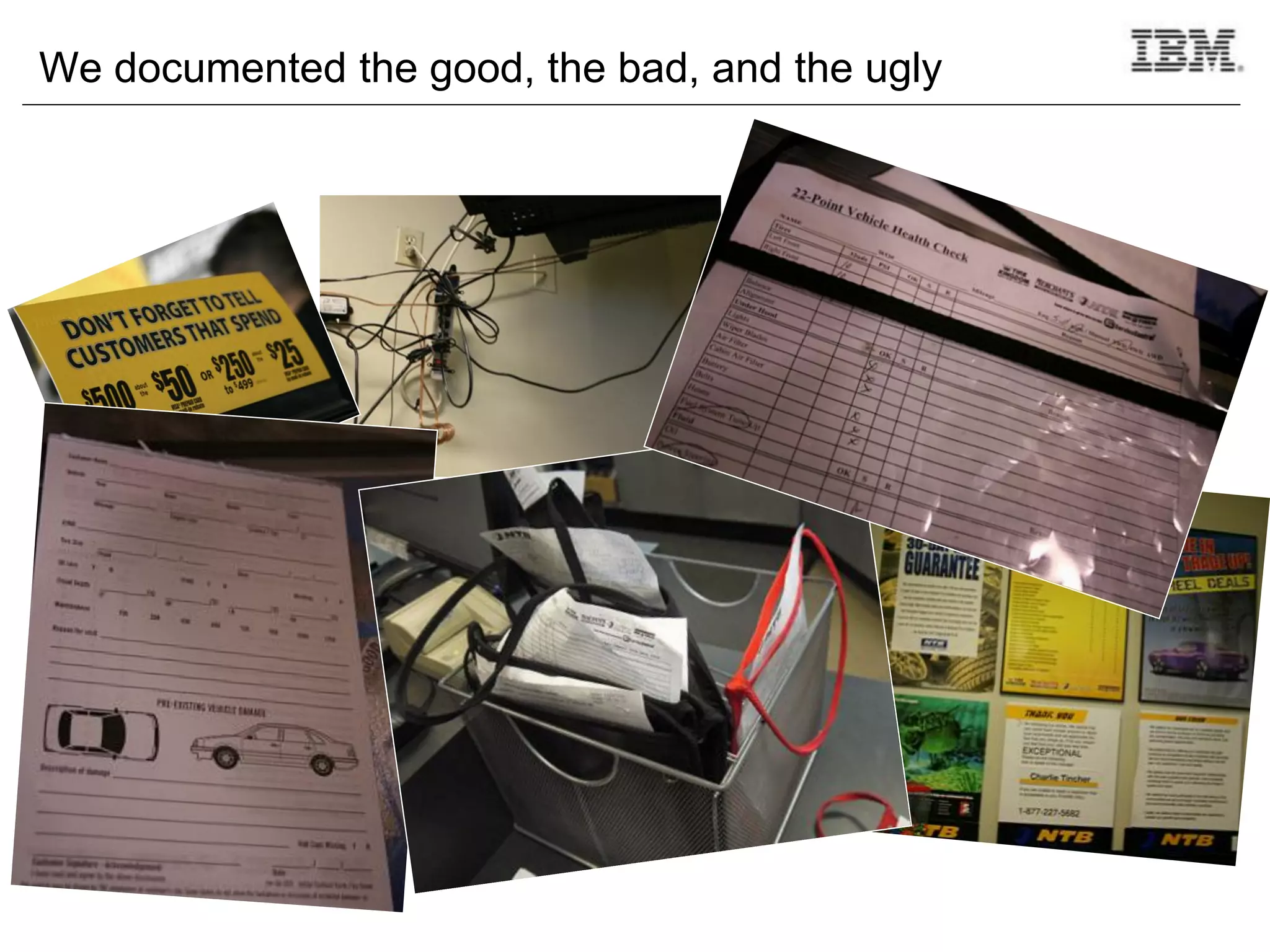 We documented the good, the bad, and the ugly
 