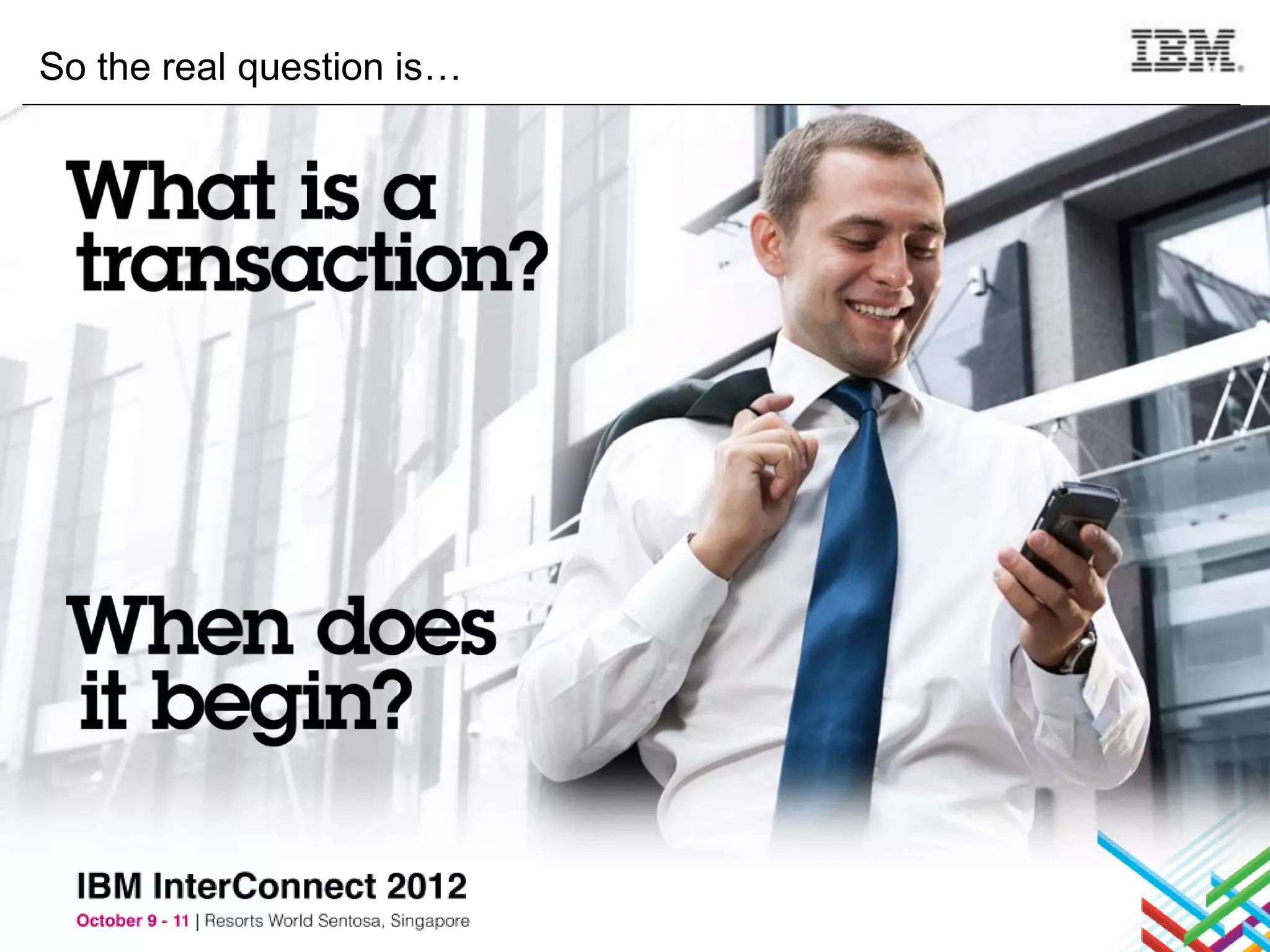 So the real question is…
 