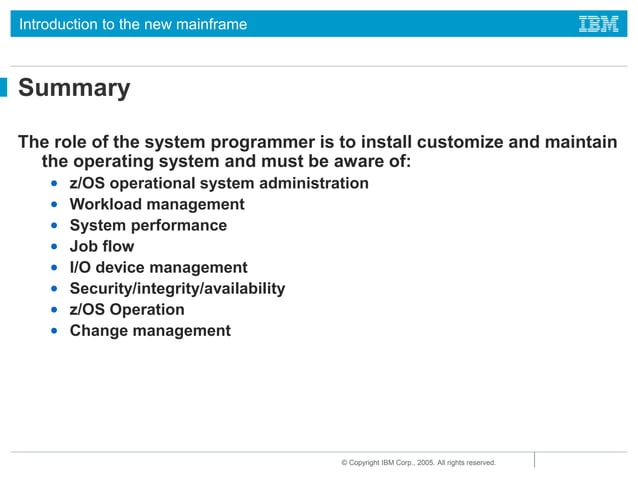 IBM Introduction to New Mainframe_ z-OS Basics - Chap. 16 - Topics in z ...