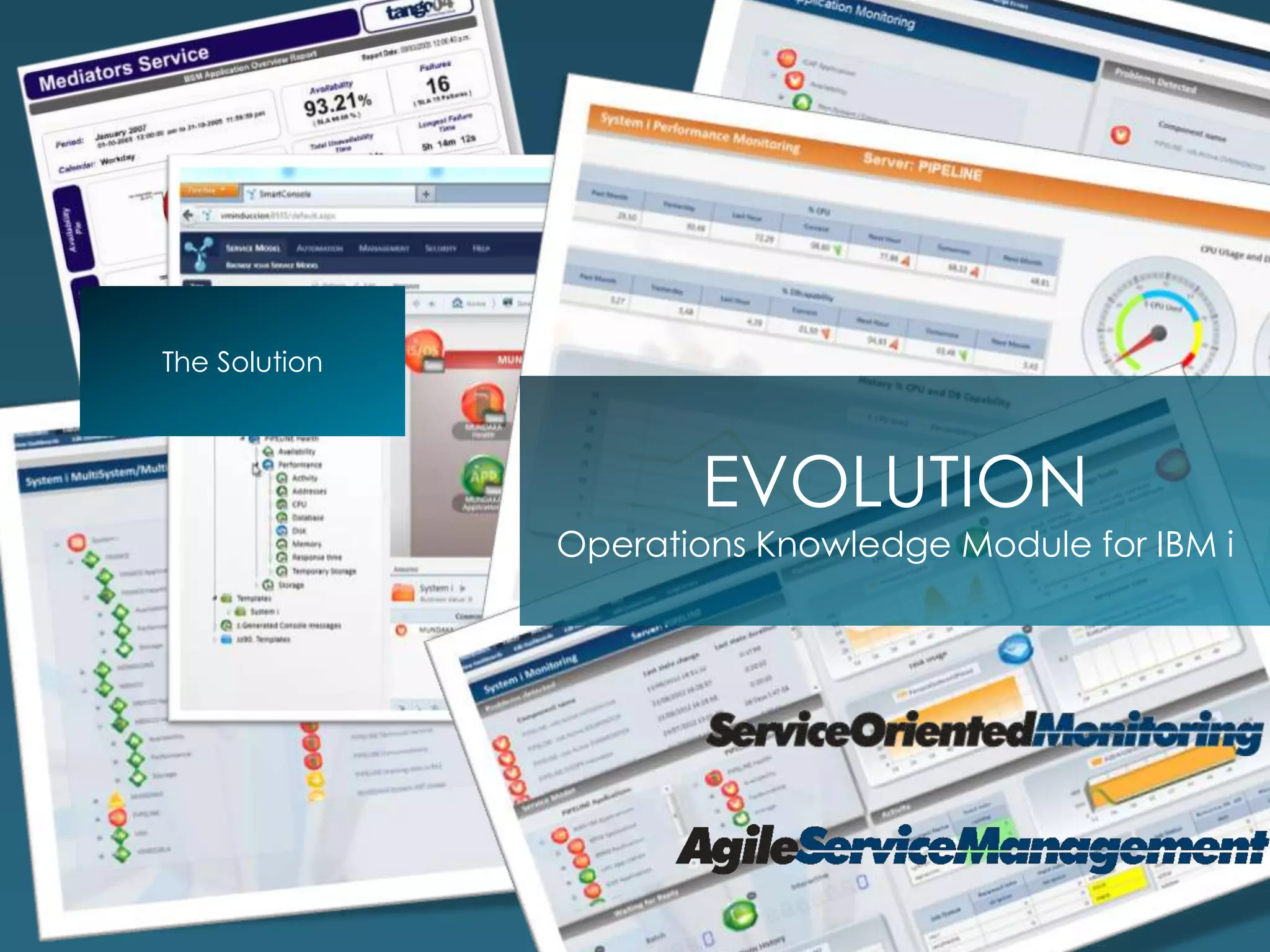 The Solution



                      EVOLUTION
               Operations Knowledge Module for IBM i
 
