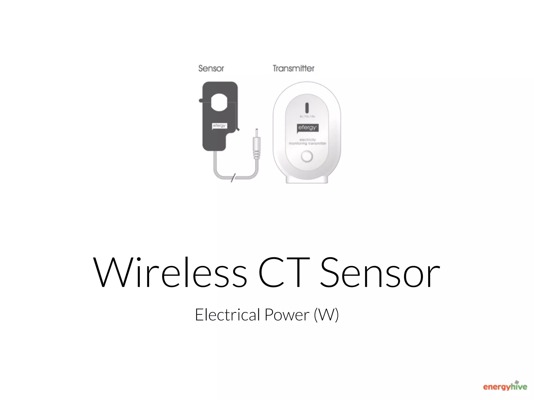 Electrical Power (W)
Wireless CT Sensor
 