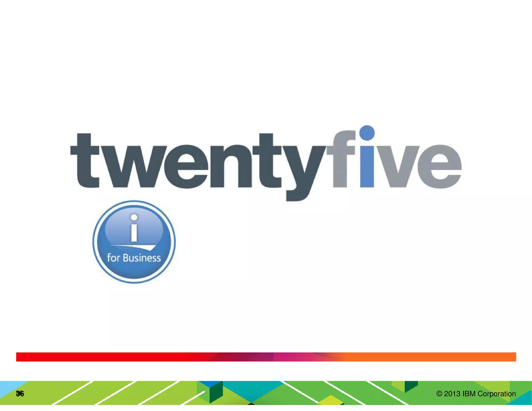 © 2013 IBM Corporation36363636
 